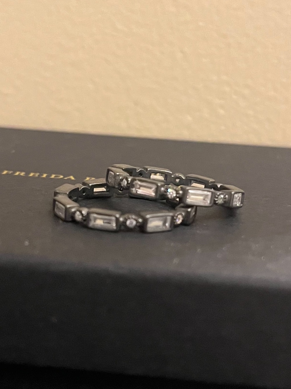 Freida Rothman Stackable Ring Set NWT size 8